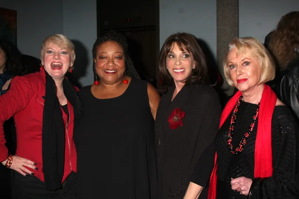 Alison Arngrim, Diane Amos. Kate Linder, Tippi Hedren — Foto Stock