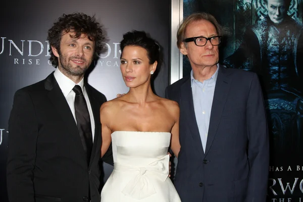 Michael sheen, rhona mitra και bill nighy — Φωτογραφία Αρχείου