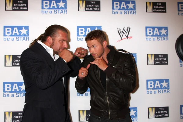 Triple H, Kellan Lutz — Stock Photo, Image