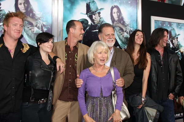 Helen mirren & taylor hackford & familie — Stockfoto