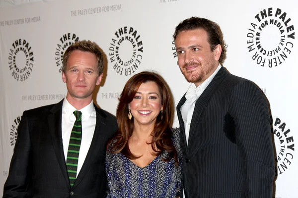 Neil Patrick Harris, Alyson Hannigan, Jason Segel — kuvapankkivalokuva