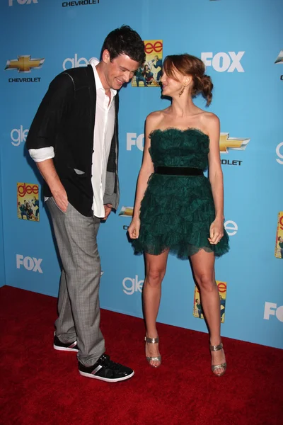 Cory Monteith y Jayma Mays — Foto de Stock