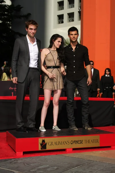 Robert Pattinson, Kristen Stewart, Taylor Lautner — Photo