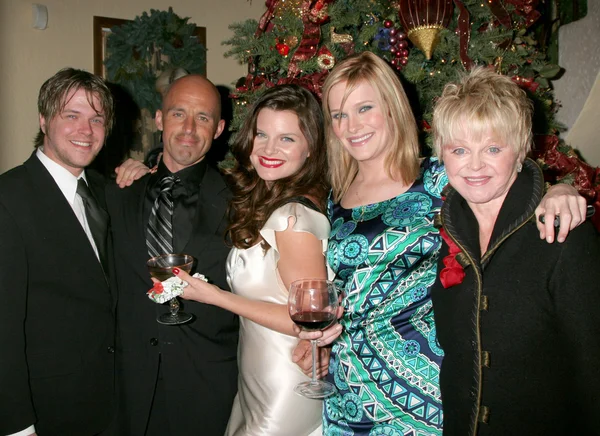 David tom, heather tom, tom nicholle, marie tom — Stok fotoğraf