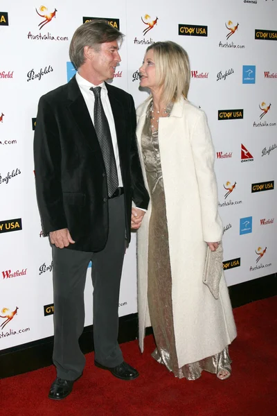 John Easterling y Olivia Newton-John — Foto de Stock