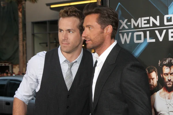 Ryan Reynolds, Hugh Jackman —  Fotos de Stock