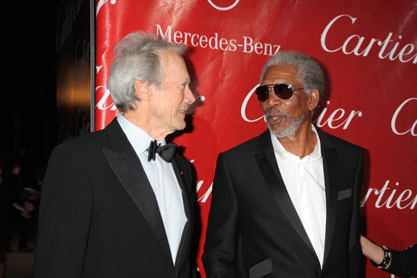 Clint Eastwood & Morgan Freeman — Stockfoto