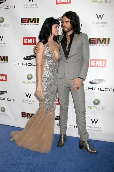 Katy perry i russell brand — Zdjęcie stockowe