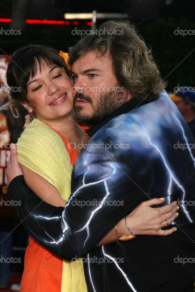 Jack black&tanya haden imagem de stock editorial. Imagem de barba -  175765204