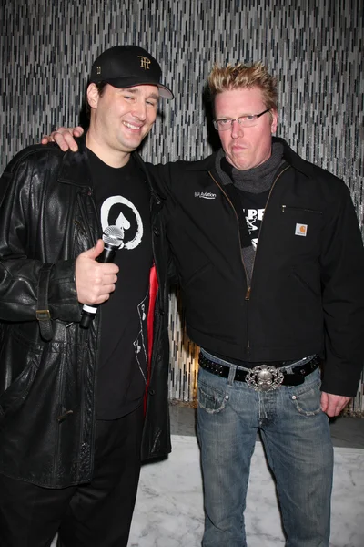 Phil Hellmuth Jr & Jake Busey — Stock Photo, Image