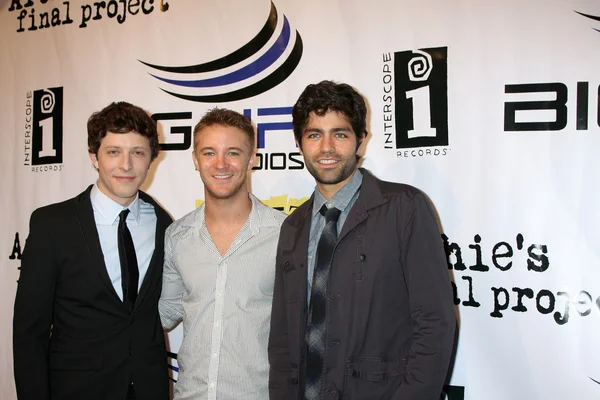 Gabriel söndag, michael welch, adrian grenier — Stockfoto