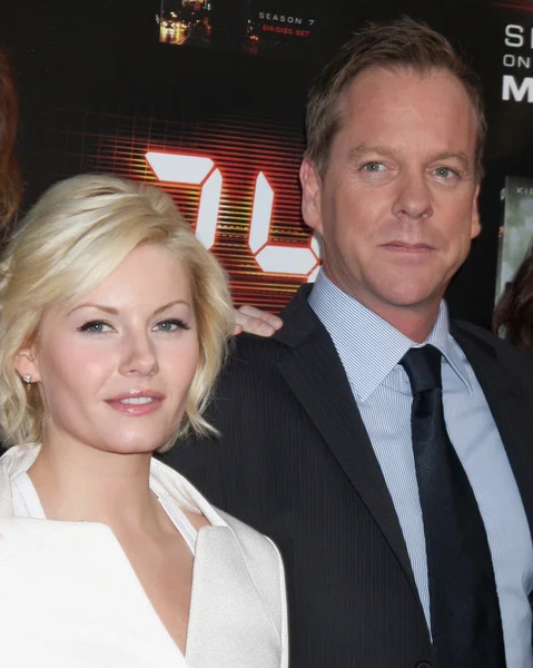 Elisha Cuthbert, Kiefer Sutherland — Stockfoto