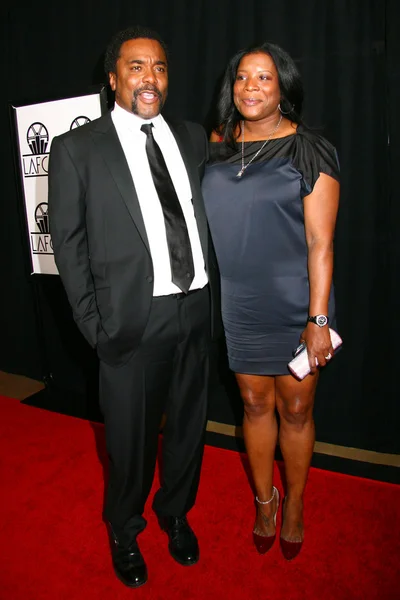 Lee Daniels and his sister — Stock Photo, Image