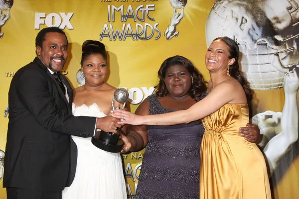 Réalisateur Lee Daniels, actrices Mo'Nique, Gabourey Sidibe et Paula Patton — Photo