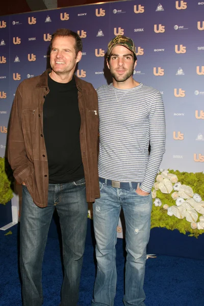 Jack Coleman & Zachary Quinto — Stockfoto