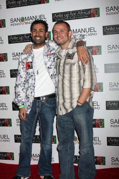 Poker profesionálové Ali Nejad & Joe Sebok — Stock fotografie