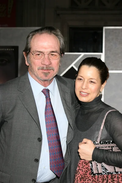 Tommy lee jones, hustru — Stockfoto