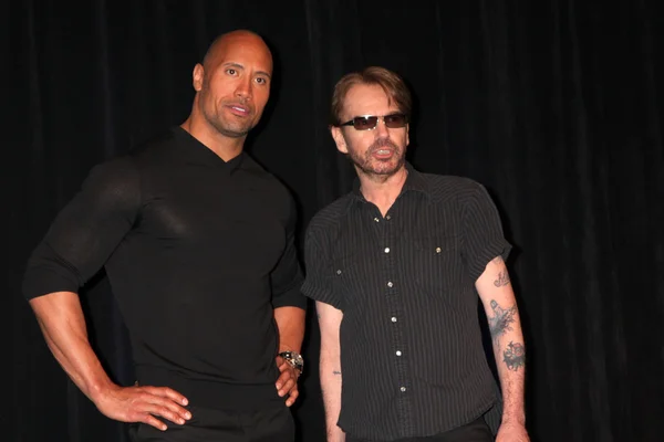 Dwayne johnson & billy bob thornton av "snabbare" — Stockfoto