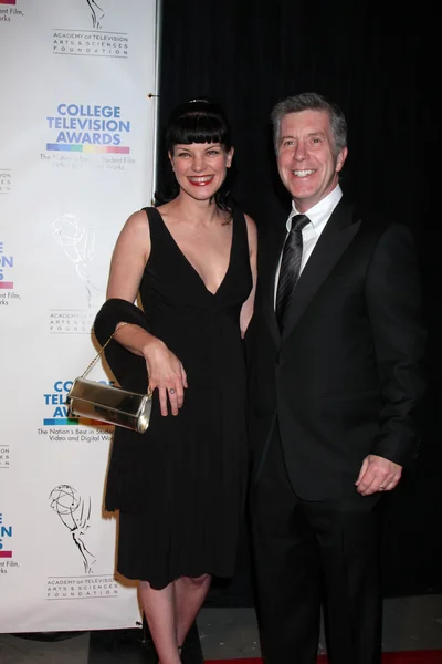 Pauley Perrette, Tom Bergeron — Stockfoto