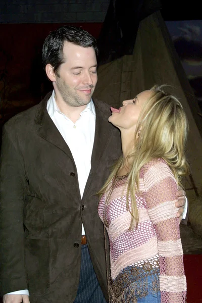 Matthew broderick i kristin chenoweth — Zdjęcie stockowe