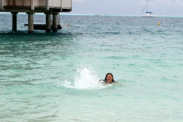 Heather Tom en Bora Bora — Foto de Stock