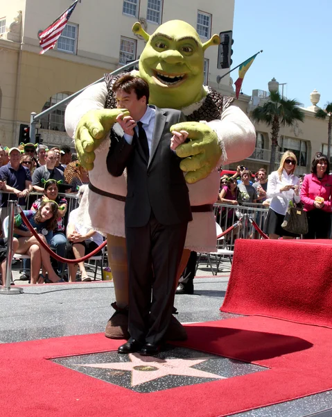 Mike Myers & Shrek — Stock Photo, Image