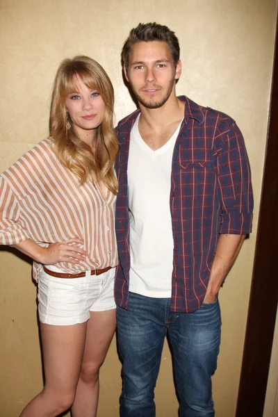 Kim Matula, Scott Clifton Imagen de stock