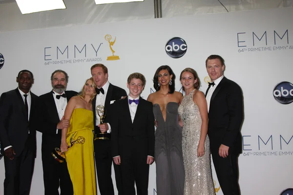 Homeland Cast including: Mandy Patinkin, Claire Danes, Damian Lewis, Morena Baccarin — Stock Photo, Image