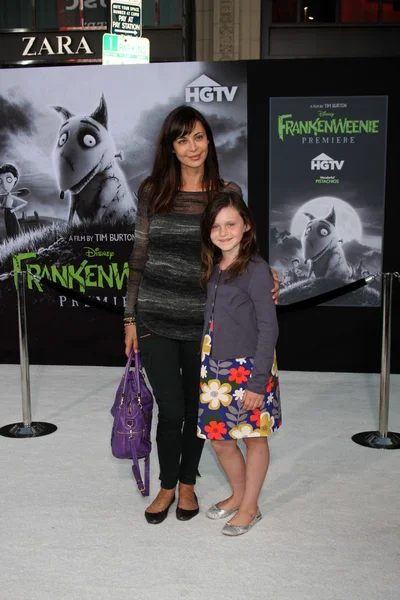 Catherine Bell and daughter — Stock Photo, Image