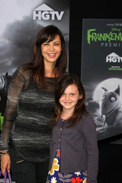 Catherine Bell and daughter — Stock Photo, Image