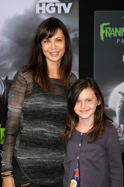 Catherine Bell e figlia — Foto Stock