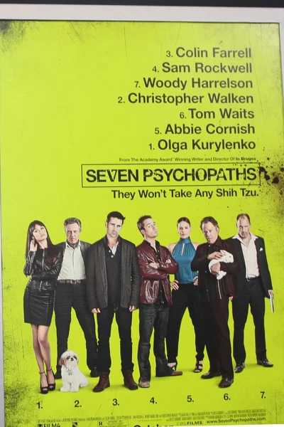 Seven Psychopaths Poster — Stock Photo, Image