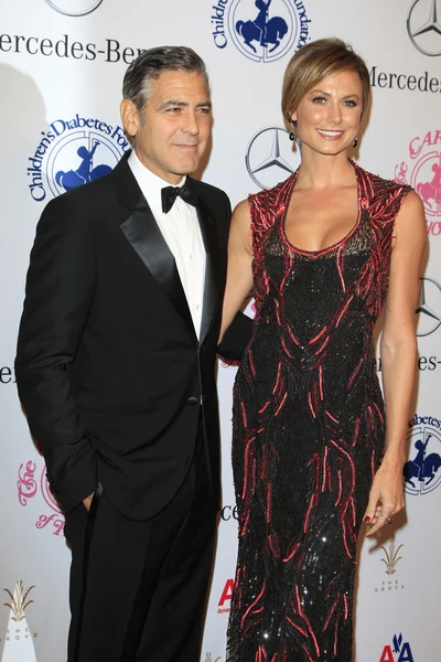 George Clooney, Stacy Keibler — Stockfoto