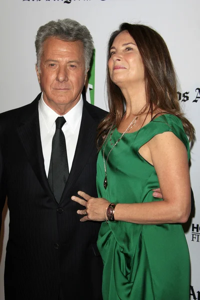 Dustin Hoffman, felesége, Lisa — Stock Fotó