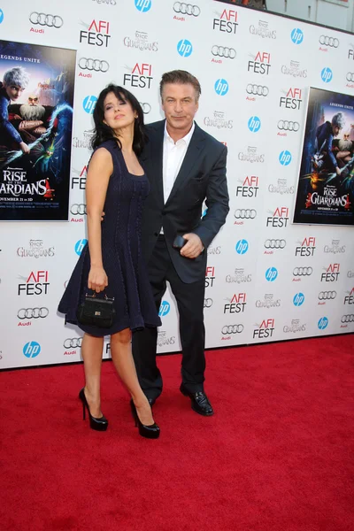 Hilaria Lynn Thomas, Alec Baldwin — Stockfoto