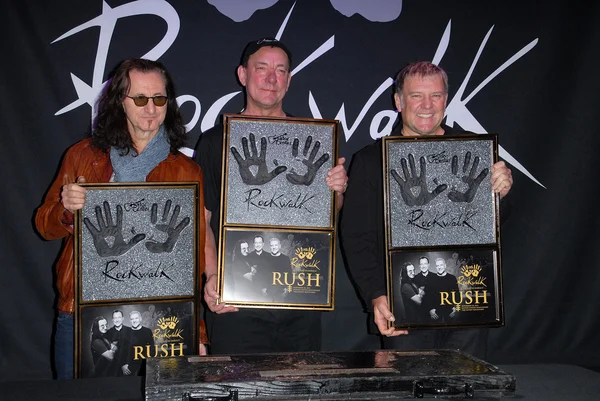 RUSH - Geddy Lee, Neil Peart, Alex Lifeson — Stock Photo, Image