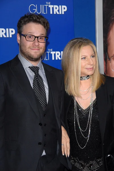 Seth Rogen, Barbra Streisand — Stockfoto