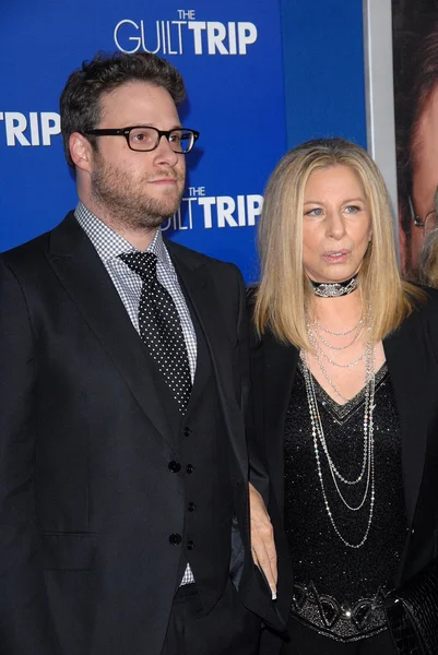 Seth Rogen, Barbra Streisand — Stock Photo, Image