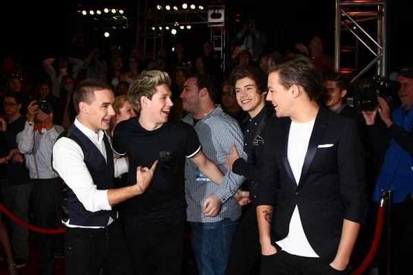 Liam Payne, Niall Horan, Harry Styles y Louis Tomlinson — Foto de Stock