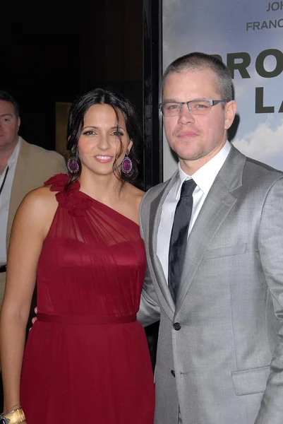 Luciana Baroso, Matt Damon —  Fotos de Stock