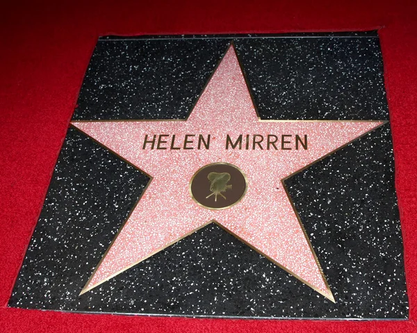 Helen Mirren's WOF Star — Stock Photo, Image