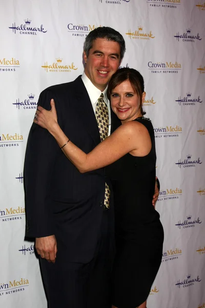 Kellie Martin e marido — Fotografia de Stock