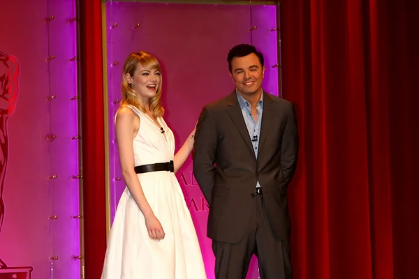 Emma Stone, Seth Macfarlane — Stockfoto