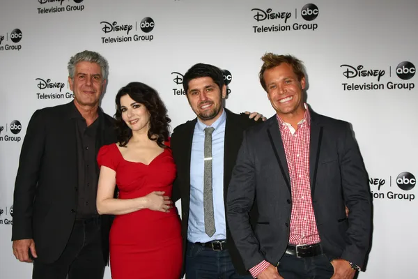 Anthony bourdain, nigella lawson, ludo lefebvre, malarkey brian — Foto de Stock