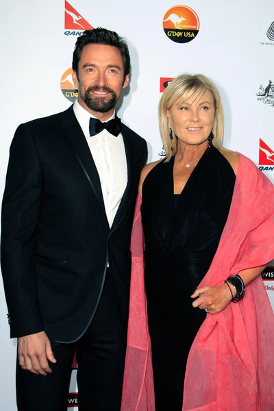 Hugh Jackman, Deborra-Lee Furness — Fotografia de Stock