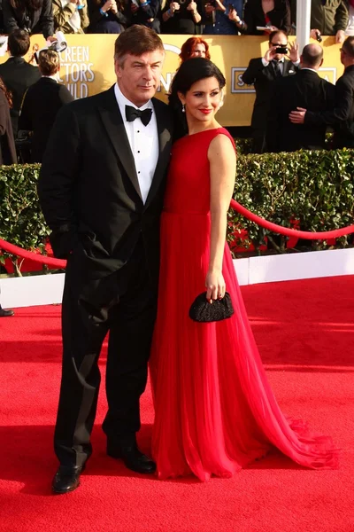 Alec Baldwin and wife Hilaria Thomas — Stock Photo, Image