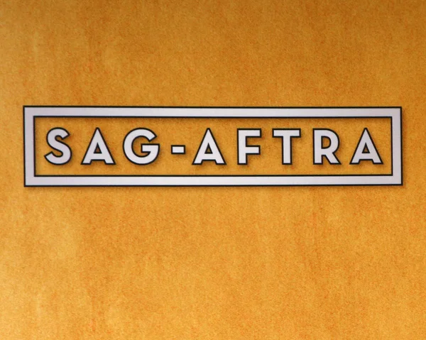 SAG-aftra σημάδι — Φωτογραφία Αρχείου