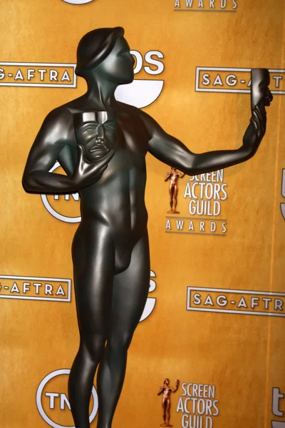 Der Schauspieler - offizielle Statue der Gilde der Leinwanddarsteller — Stockfoto