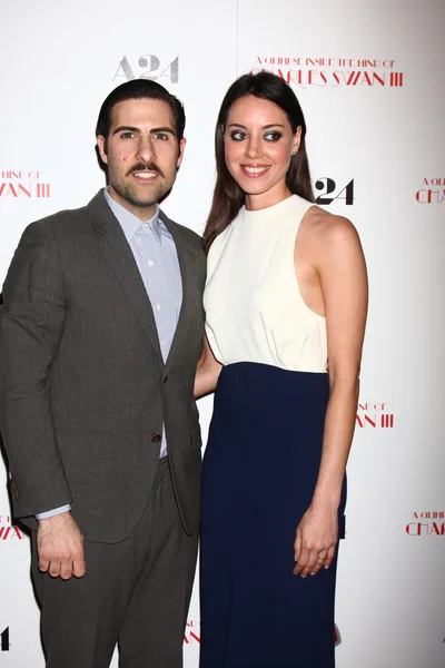 Jason Schwartzman, Aubrey Plaza — Stock Photo, Image