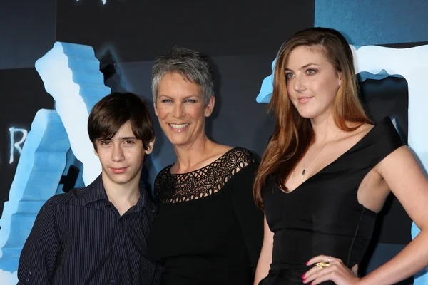 Jamie Lee Curtis, hijo e hija Annie — Foto de Stock